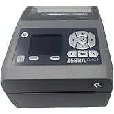 Zebra - ZD620d Direct Thermal Desktop Printer with LCD Screen - Print Width 4 in - 203 dpi - Interface: WiFi, Bluetooth, USB, Serial, Ethernet - ZD62142-D01L01EZ (Renewed)
