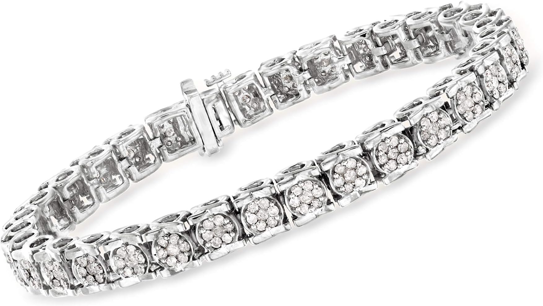 Ross-Simons 3.00 ct. t.w. Diamond Tennis Bracelet in Sterling Silver