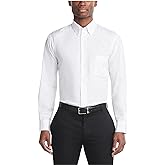 Van Heusen Mens Dress Shirts Regular Fit Silky Poplin Solid