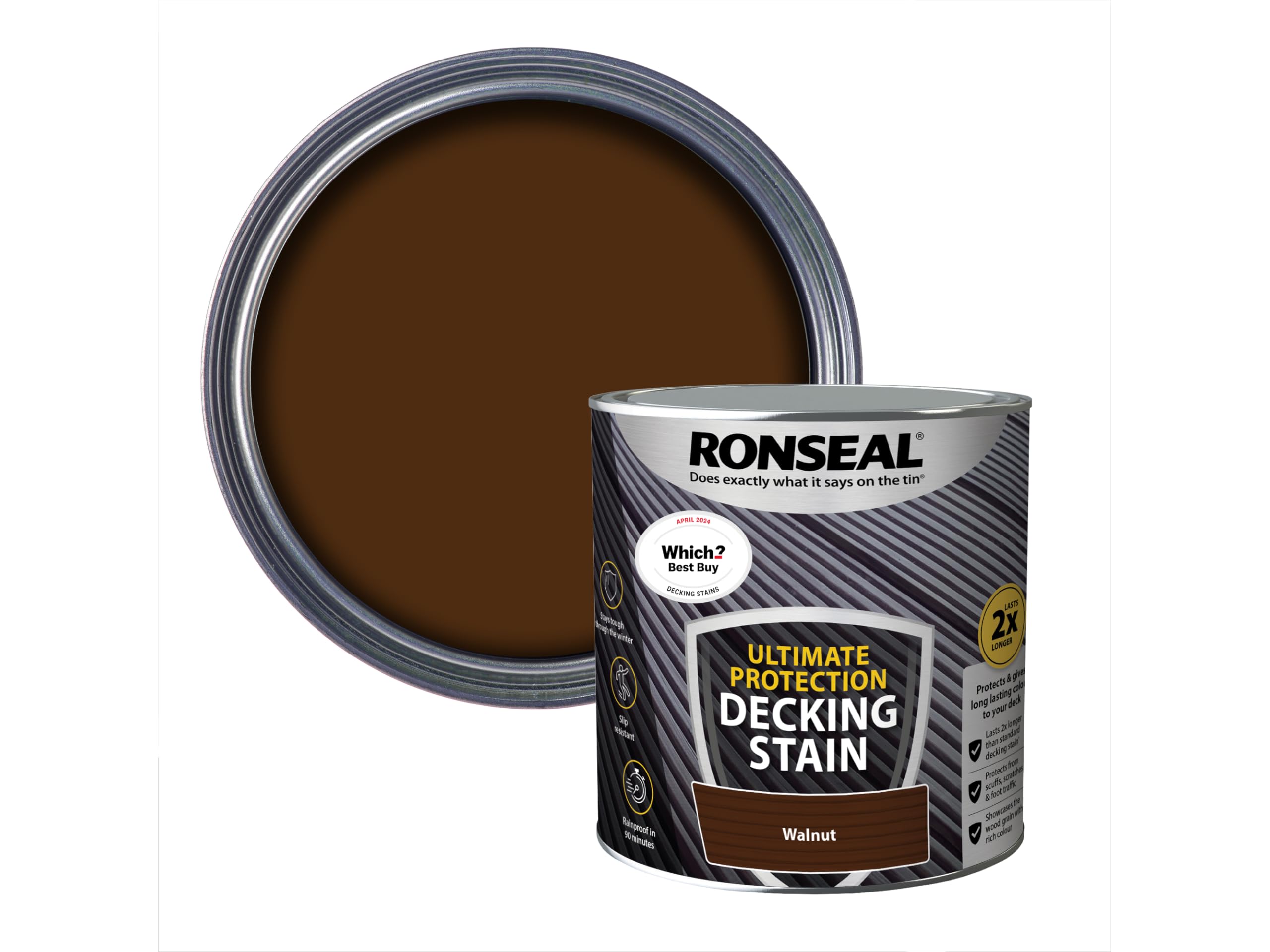 Ronseal Ultimate Protection Decking Stain Walnut 2.5L