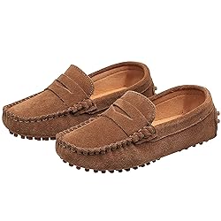 rismart Boys Girls Slip on Loafers Casual Flat Kids