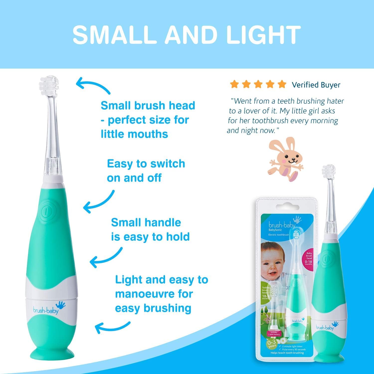 Brosse A Dents Electrique Brush Baby Babysonic Pour Bebes Nourrissons Stade 2 Premieres Dents 0 36 Mois Voyant Vibrations Minuteur 2 Min Base A Ventouse Livree Avec 2 Tetes Et Brosse A Dents Electrique Brush Baby Babysonic Pour Bebes Nourrissons Stade 2 Premieres Dents 0 36 Mois Voyant Vibrations Minuteur 2 Min Base A Ventouse Livree Avec 2 Tetes Et