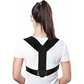 sundpik 1PCS Posture Corrector for Women and Men, Adjustable Upper Back Brace, Spine Support Straightener, Neck, Shoulder, Back and Lumbar Pain Relief, Comfortable & Breathable