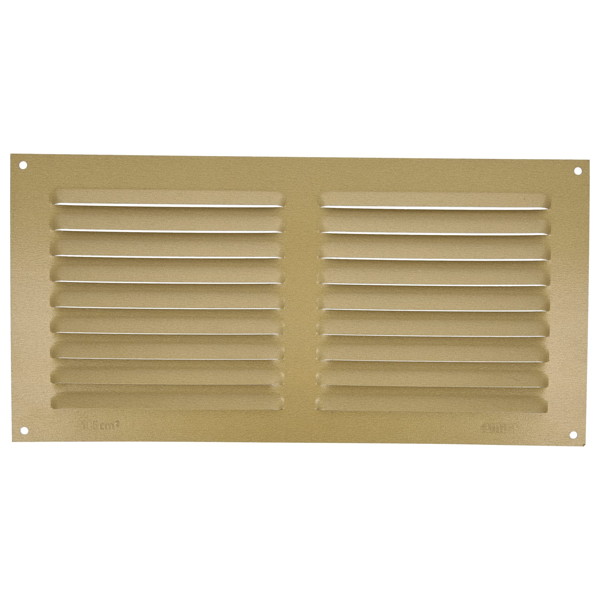 Amig - Rectangular Aluminium Grille - Ventilation Grills for Air Outlet - Ideal for Kitchen and Bathroom Ceiling - Measures 150 x 300 mm - Gold