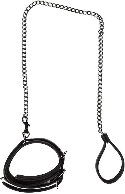 EasyToys Fetish Collection - Halsband für SM Aus robustem Kunstleder - Geeignet für ein spannendes Bondage-Spiel - Leder Coll