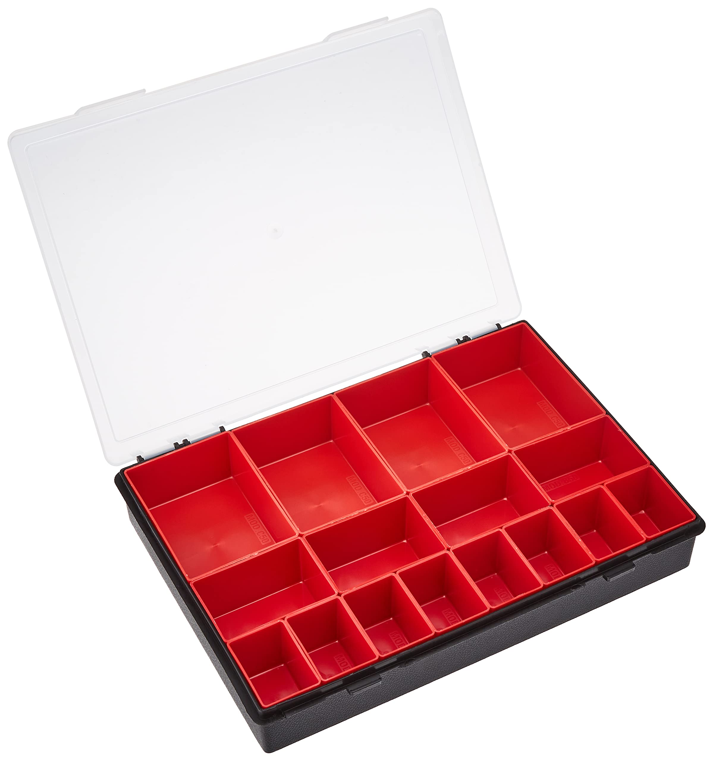 tayg 35005 Organiser case with Removable compartments mod. 330-50-16, Black