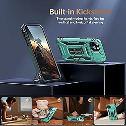 Goodon for iPhone 15 Case with Sliding Camera Cover