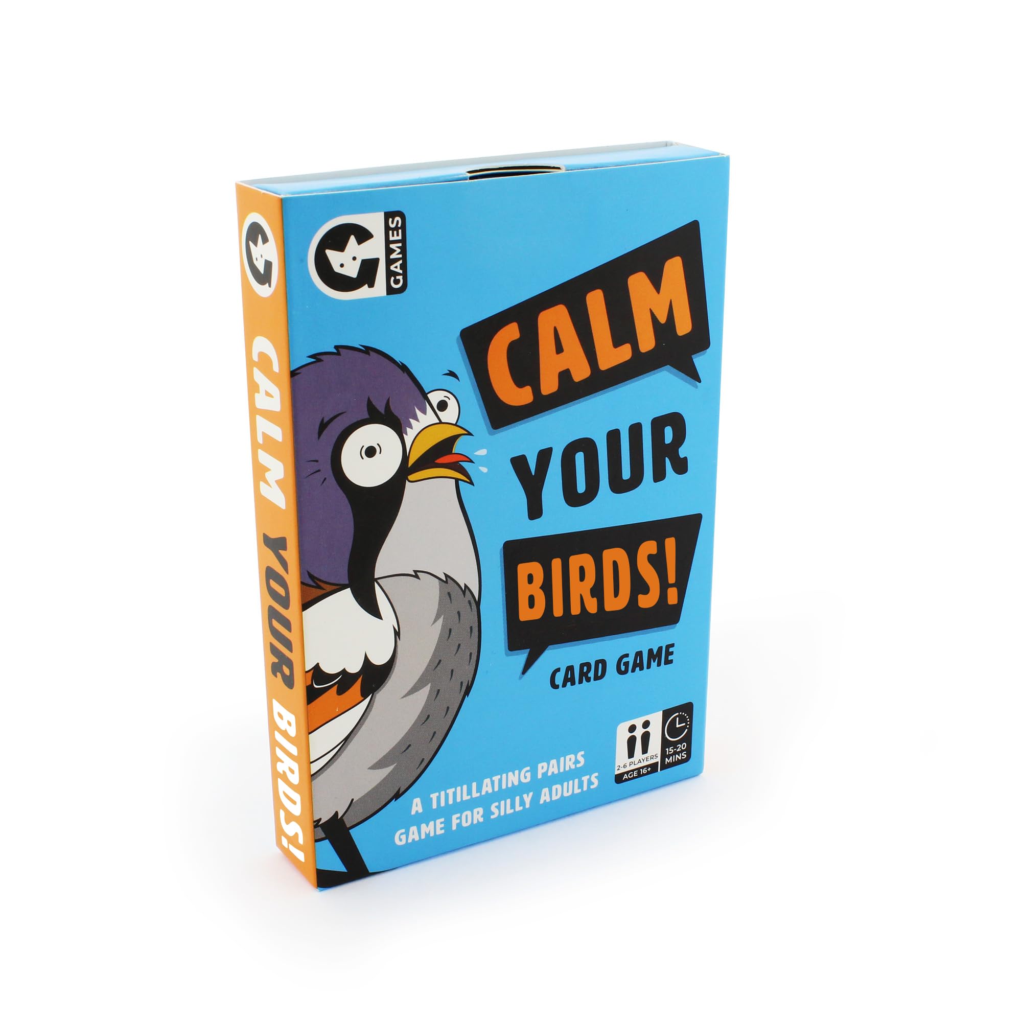 Ginger Fox Calm Your Birds Silly Card Game | Laugh-Out-Loud Fun With Friends At Party Games Night | Matching Pairs Play For Grown-Ups Based On Funny Nature Names | 3+ Players, Aged 16+ Years