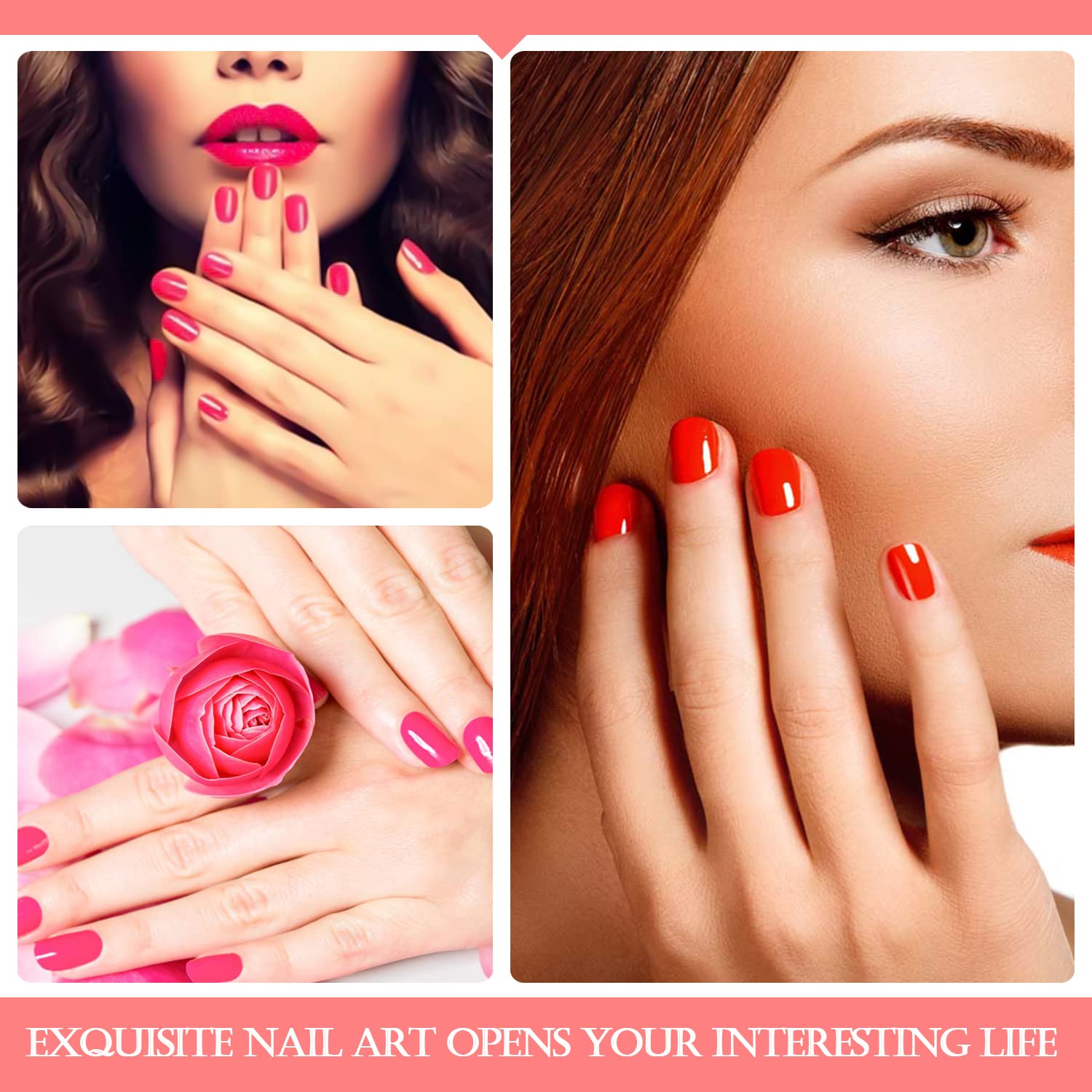 SILPECWEE 16 Sheets Nail Polish Stickers Full Nail Wraps Stick on Nail Polish Strips Self Adhesive Gel Nail Strips Fingernails Sticker Nails for Women with 1pc Nail File (Stylish Style) - Image 5