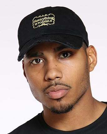 Kbsv 047 Blk Henny Bottle Vintage Distressed Dad Hat Baseball Cap