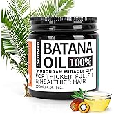 Organic Batana Oil for Hair Growth, 100% Pure Batana from Honduras, Hair Treatment Oil for Thick and Strong Hair, 4 fl oz