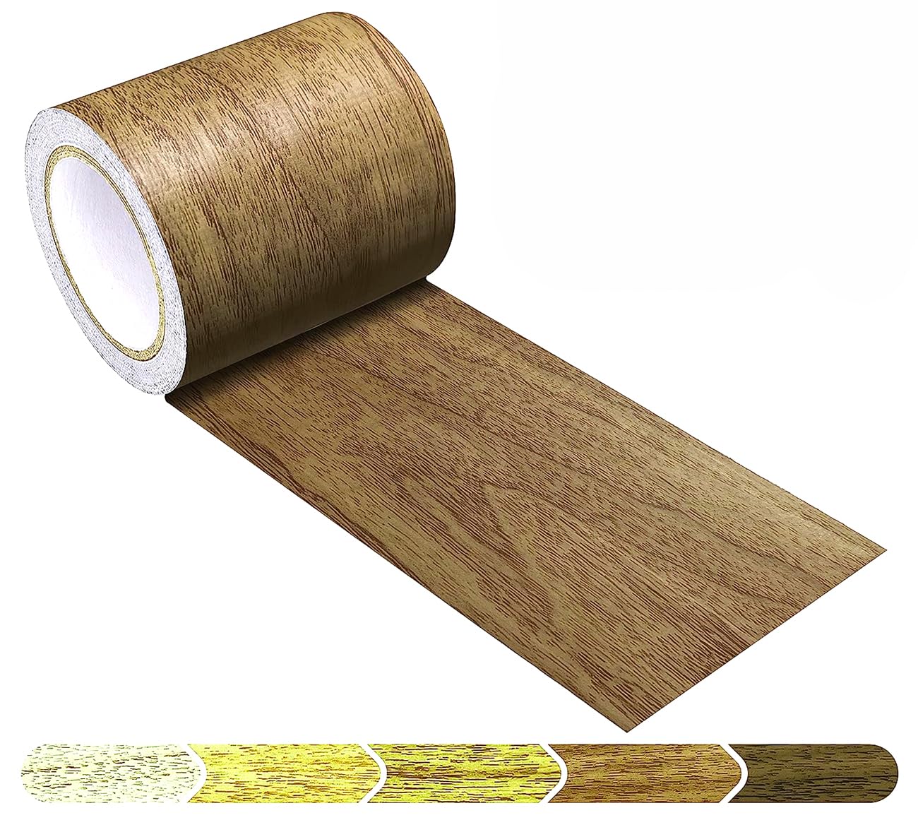 5M Woodgrain Patterned Duct Tape Wood Effect Repair Adhensive Duct Tape for Furniture Door (Antique Oak)