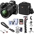 Nikon Z5 Full Frame Mirrorless Camera with 24-200mm Zoom Lens, Basic Bundle with 64GB SD Card, Bag, Flexible Tripod, Wrist Strap and Accessories