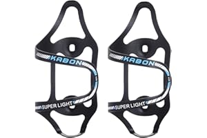 KABON Bike Water Bottle Holder, Lightweight Bicycle Alloy Aluminum Side Load Water Bottle Cage Brackets for Road Bike MTB-2pcs