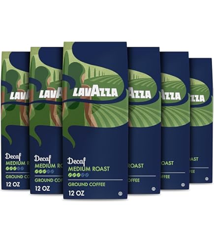 Lavazza Decaf Ground Espresso, Medium Roast, 8-Oz