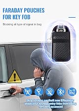 lanpard Faraday Pouch 2 Pack Car Key Signal Blocker RFID Protection view 4