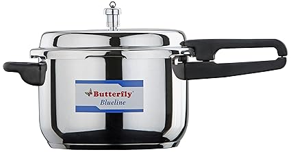 Butterfly Pressure Cooker with Weight Set and Gasket, 2 Litres, Silver (C1870A00000)