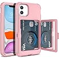 WeLoveCase IPhone 11 Wallet Case Defender Credit Card Holder Black