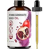 Premium Nature Pomegranate Seed Face Oil. 100% Pure Unrefined Cold Pressed for Essential Oils. Gua Sha Oil. Oil for Hair Skin and Nails 4 oz