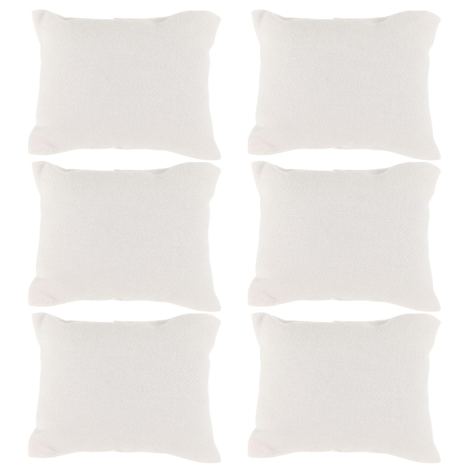 Photo 1 of UPKOCH 6pcs Miniature Sofa Pillow, 1:12 Scale Mini Cushions Pillows Tiny House Sofa Bed Accessories Decoration Furniture Model Toy Accessory White