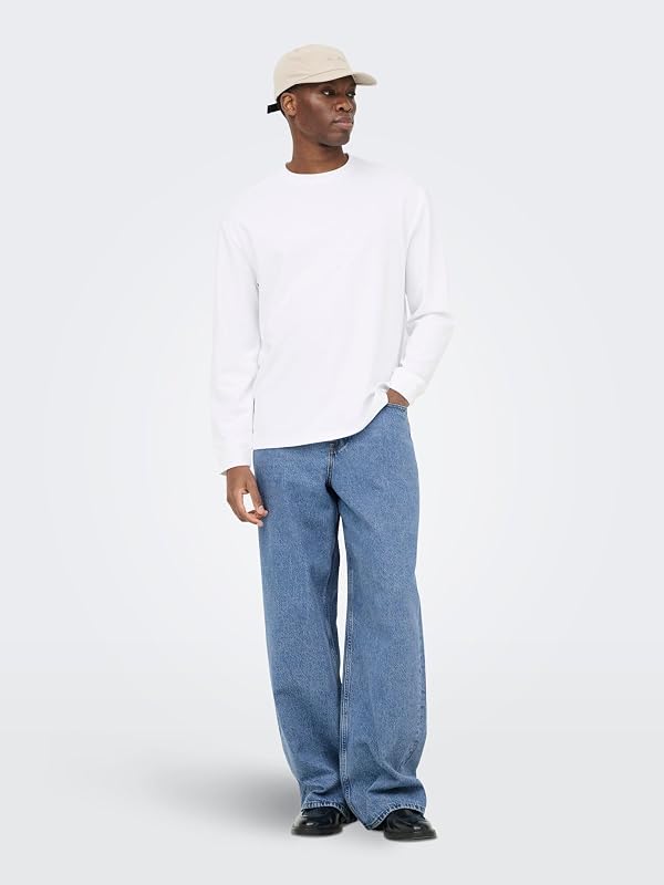 Jeans ONSREMI De Cintura Média Perna Larga Azul 31/30