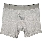 TEREKS VersaComfort Essential Cotton Boxer Brief 7" - Men's Soft Stretch Spandex Boxer | Breathable, Tagless, & Comfortable