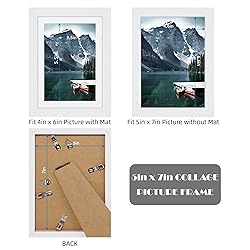 Hongkee 5x7 White Picture Frames set of 3, Made of