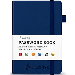 JUBTIC Password Book with Alphabetical Tabs Small