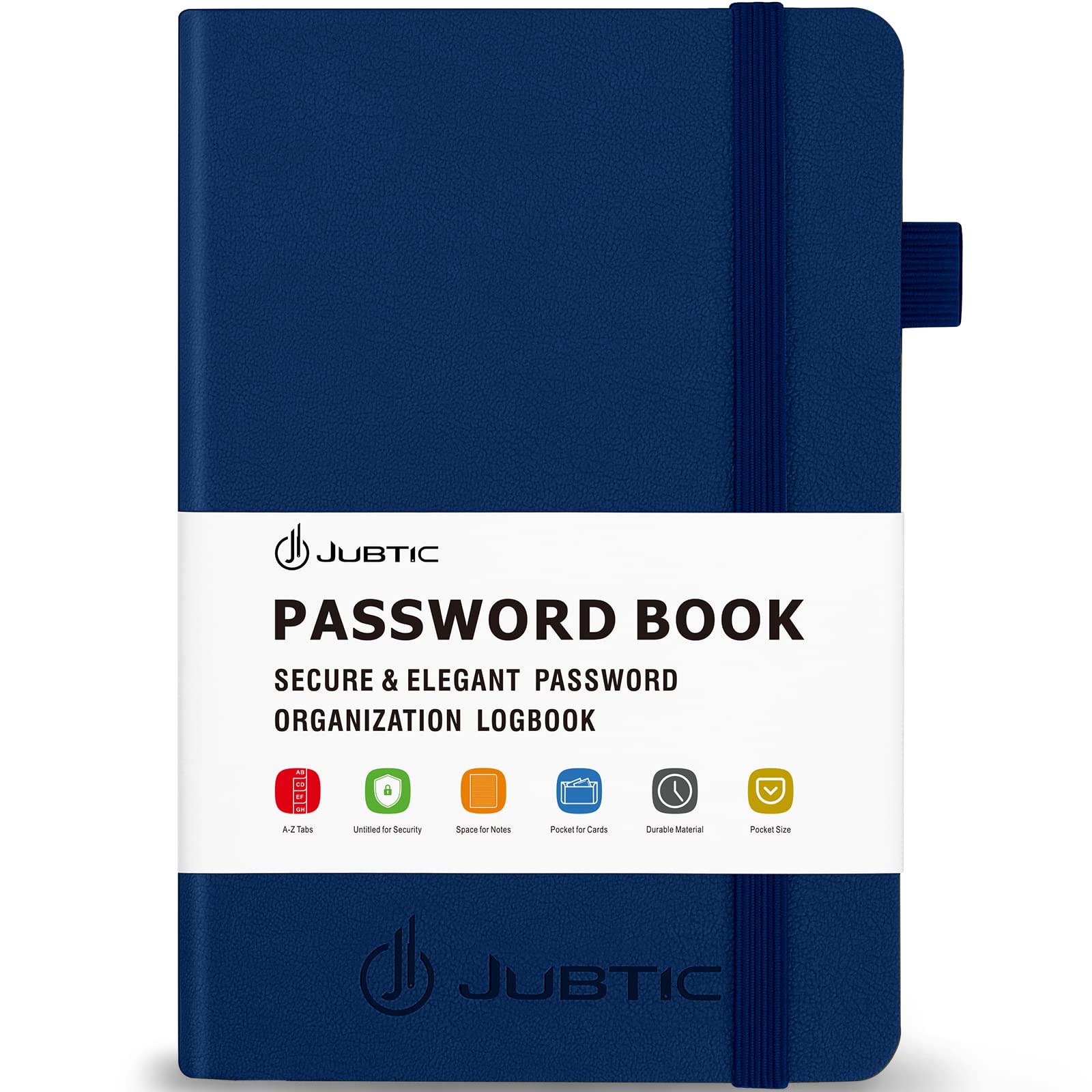 JUBTIC Password Book with Alphabetical Tabs Small