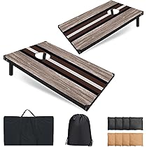 FESHIR Cornhole Board Set 3x2 Regulation Size Cornhole Set with