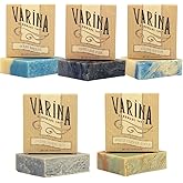 Varina Natural Fresh Variety Bar Soap - Gentle Cleansing for Sensitive Skin, Fresh - 5 Pack