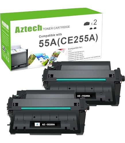Amazon.com: CE255A 55A Black Toner Cartridge for HP P3015 55X