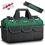 WINHUNT 16-inch Tool Bag, Wide Mouth Tool Tote Bag