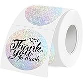 WANGHENG 3 Inch Holographic Thermal Labels,Round Thermal Printer Labels,Waterproof Thermal Printer Stickers for DIY Logo Design,Name Tag,QR Code,Thanks Card 150 Labels/Roll (Small dots)