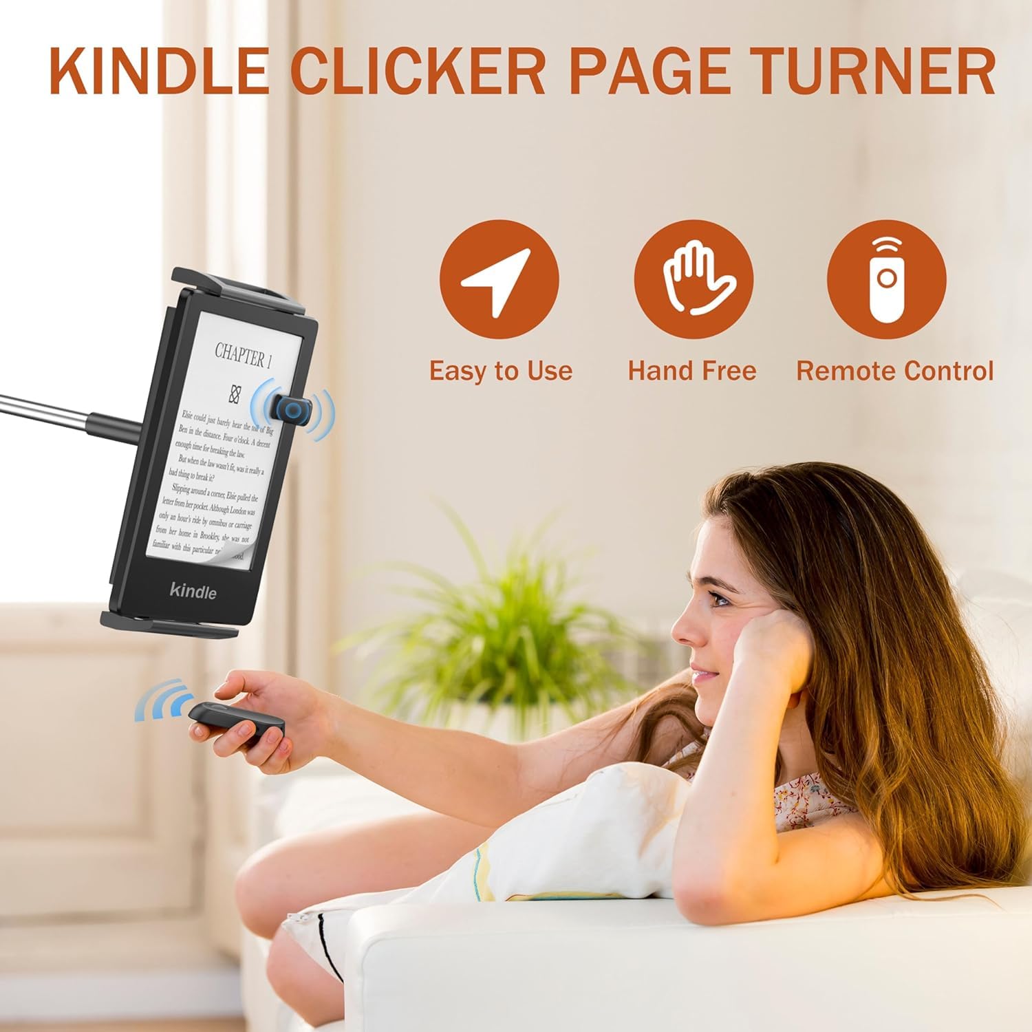 Remote Control Page Turner for Kindle Paperwhite.Kindle Clicker Page Turner for Kindle Oasis Kobo Device.Ebook Readers & Accessories