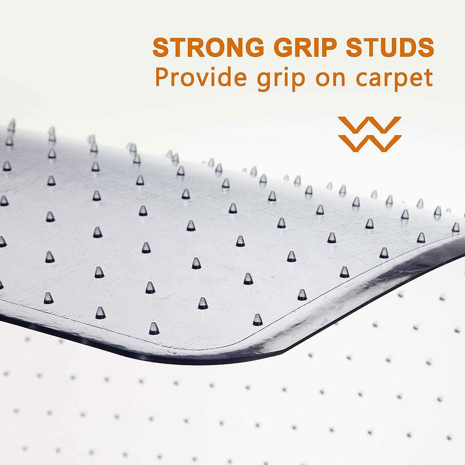 Carpet Chair Mats/Chair Mat for Carpets | Low/Medium Pile Computer Chair Floor Protector for Office and Home 36"x 48"x 0.08": Kitchen & Dining