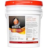 Republic Oil Premium Red #2 EP2 Lithium Complex Multi Purpose Grease Pail 35 lb &ndash; High Temp Extreme Pressure Wheel Bearing Grease for Chassis, 5th Wheels, Agriculture &amp; Construction Made in USA