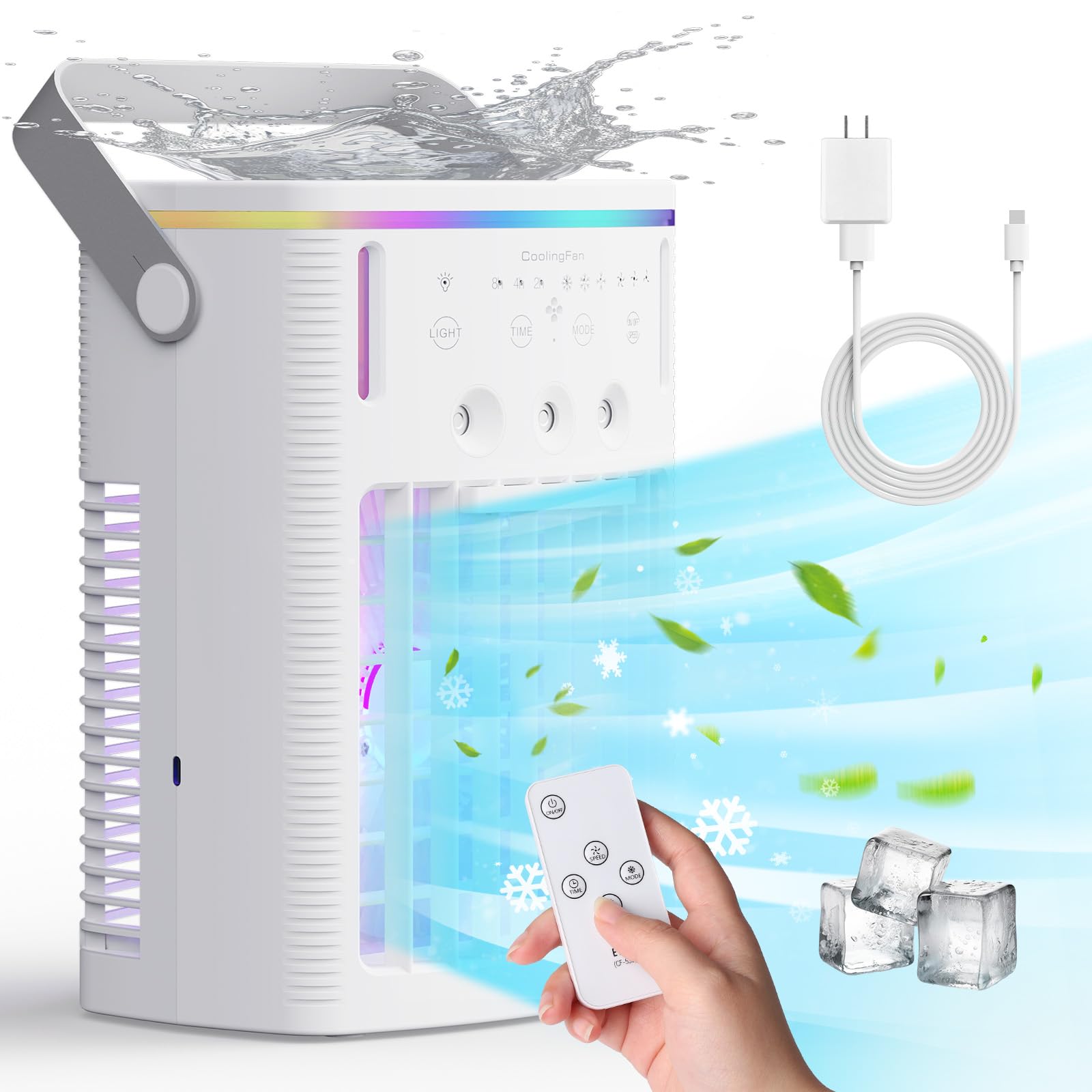thumbnail image 2 of Aazon.co: Portable Air Conditioner, Upgraded Ini Personal Anti 2 of 13