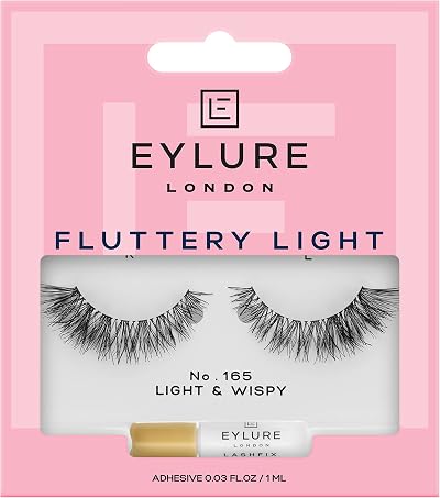 Eylure Fluttery Light No.165 False Lashes Brand New Full Edge Angled Lashes