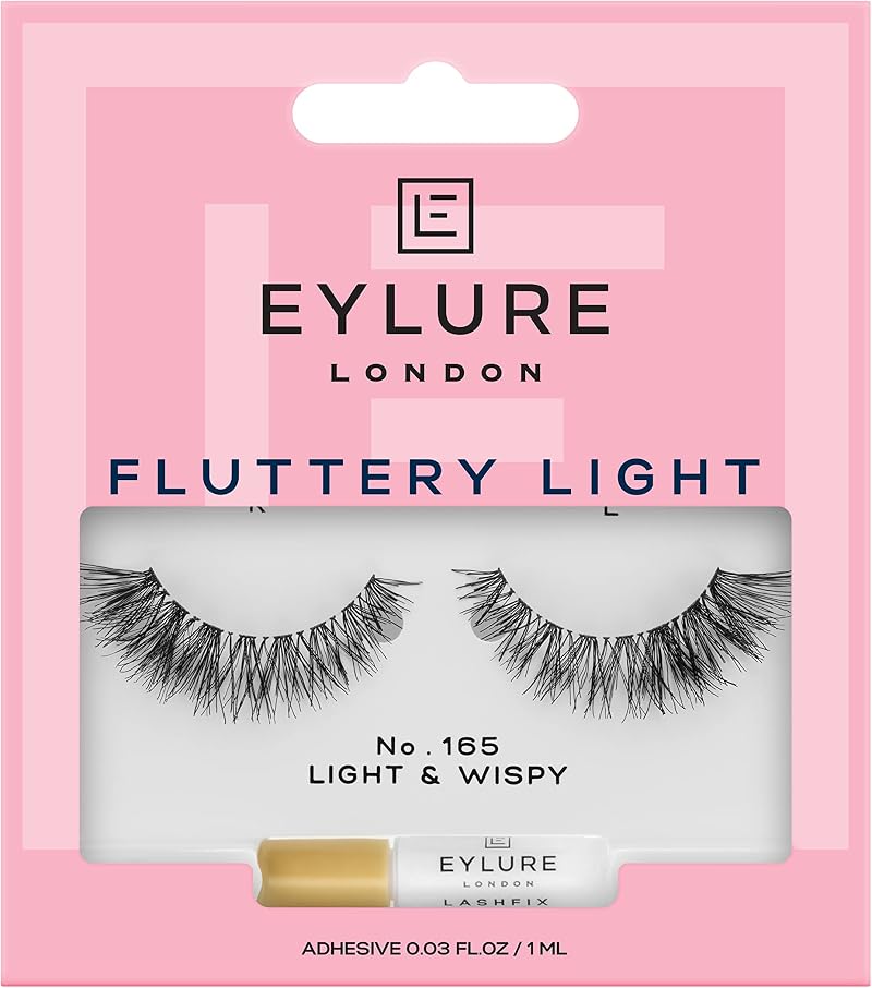 Eylure Fluttery Light No.165 False Lashes Brand New Full Edge Angled Lashes