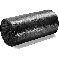 Yes4All Medium Firm Round PE Foam Roller 12, 18, 24, 36 Inches for Pilates, Yoga, Stretching, Balance & Core Exercises