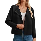 GRACE KARIN Womens Cropped Knit Sweater Blazer, Oversized Open Front Jackets 2026 Spring, Laple Cardigans Dressy Casual