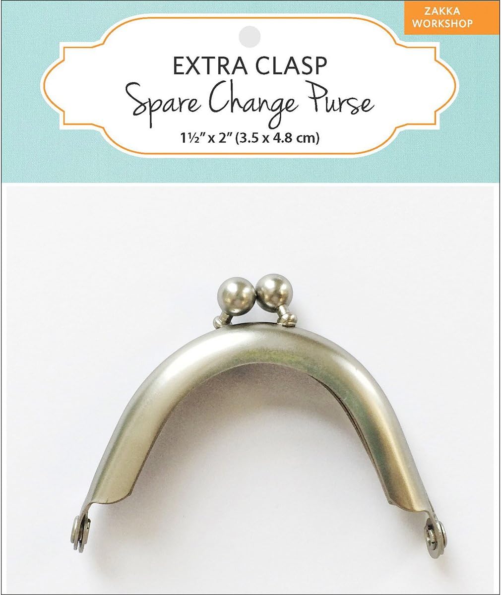 World Book Media Extra Clasp for Spare Change Purse, Multi-Colour, 1.02 x 9.53 x 10.8 cm