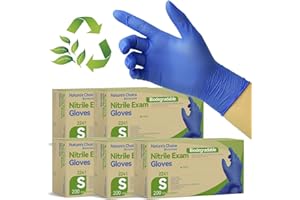 Jointown Biodegradable Nitrile Exam Gloves, Disposable Medical Surgical Gloves, Violet Blue Nitrile Glove, Latex Free, Food Safe, 1000 Count, Small