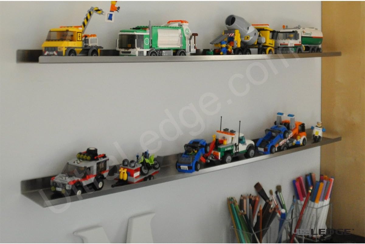 ULTRAledgeultraLEDGE Lego Display Shelf (3ft, Red)