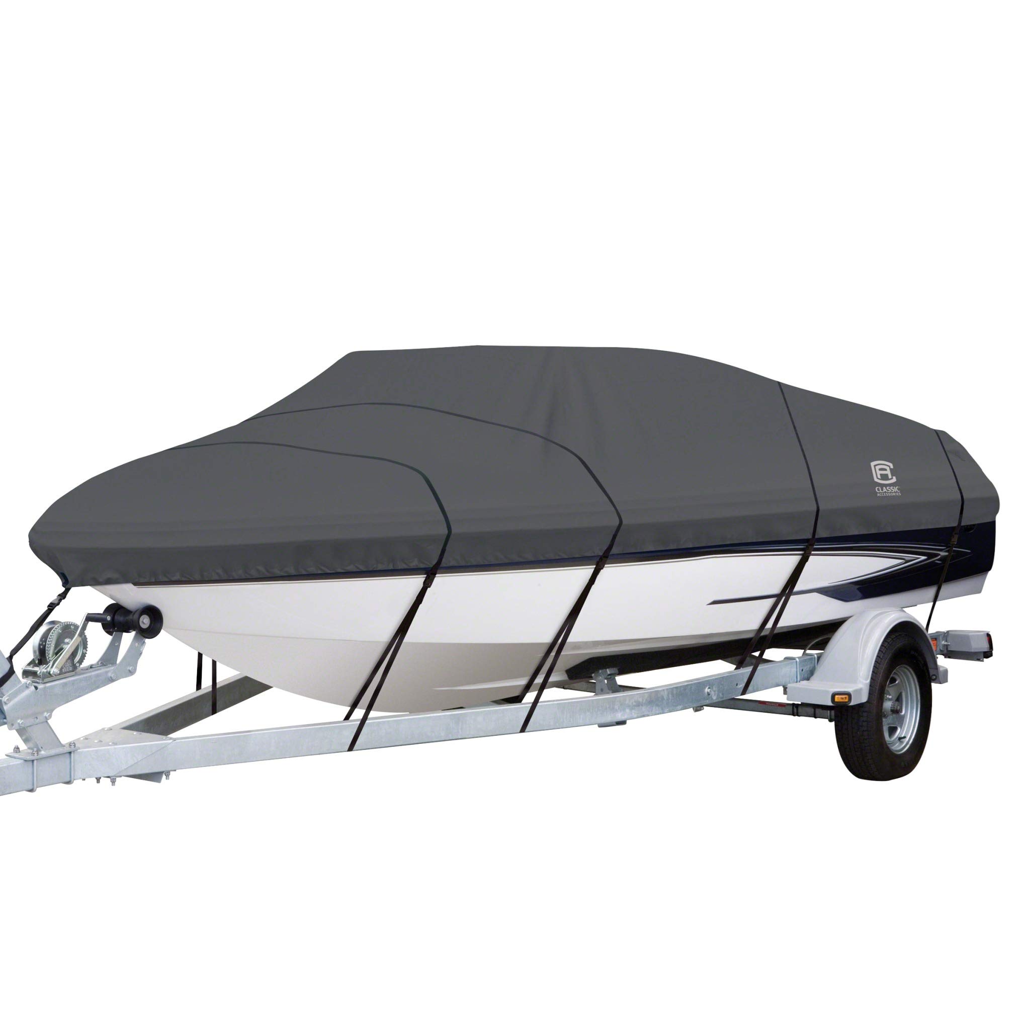Classic Accessories StormPro Heavy Duty Boat Cover with Support Pole