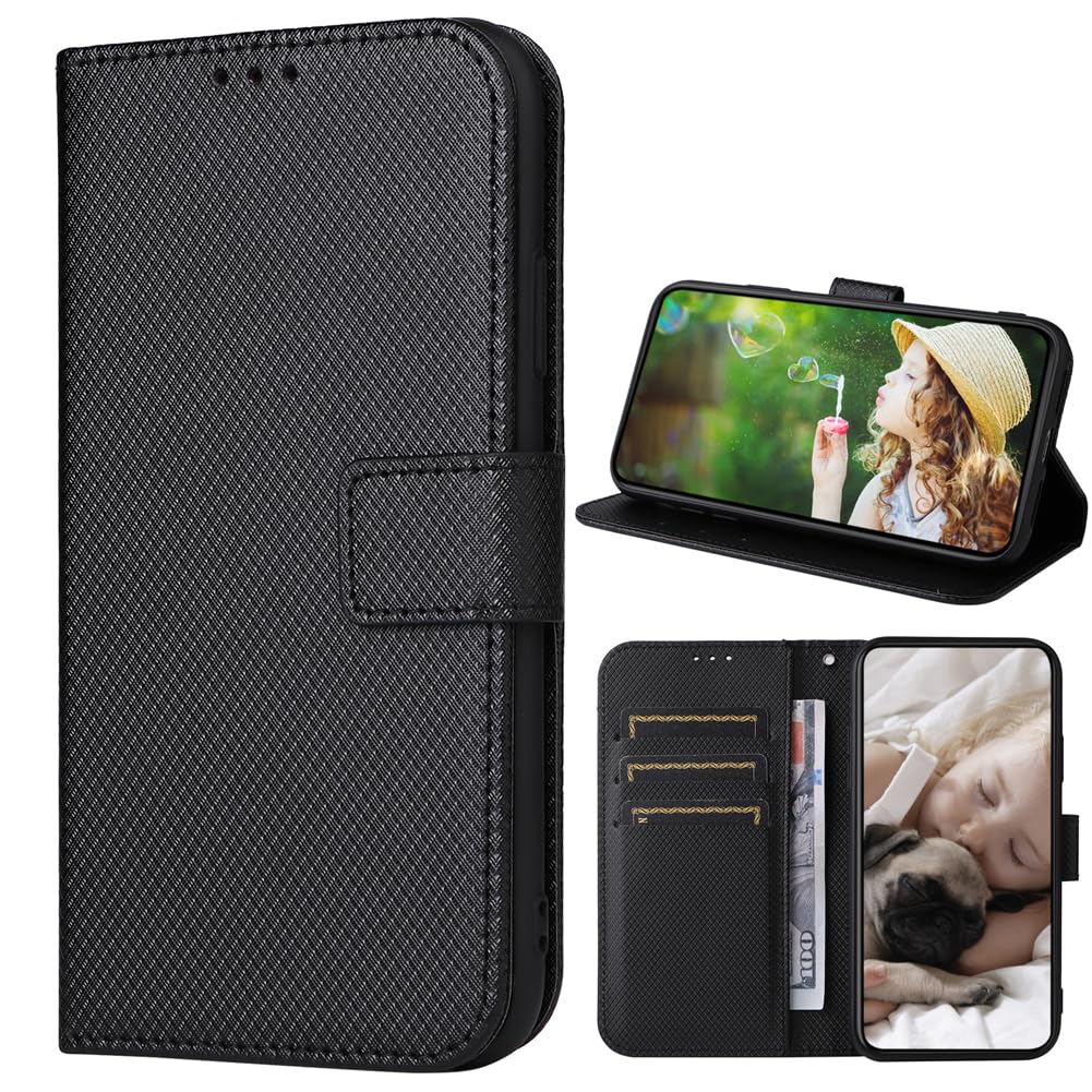 BAILI Wallet Case for Nokia HMD Pulse Pro Case, Diamond Leather Phone Case Compatible with Nokia HMD Pulse Pro, Credit Card Slots and Flip Stand, Diamond01