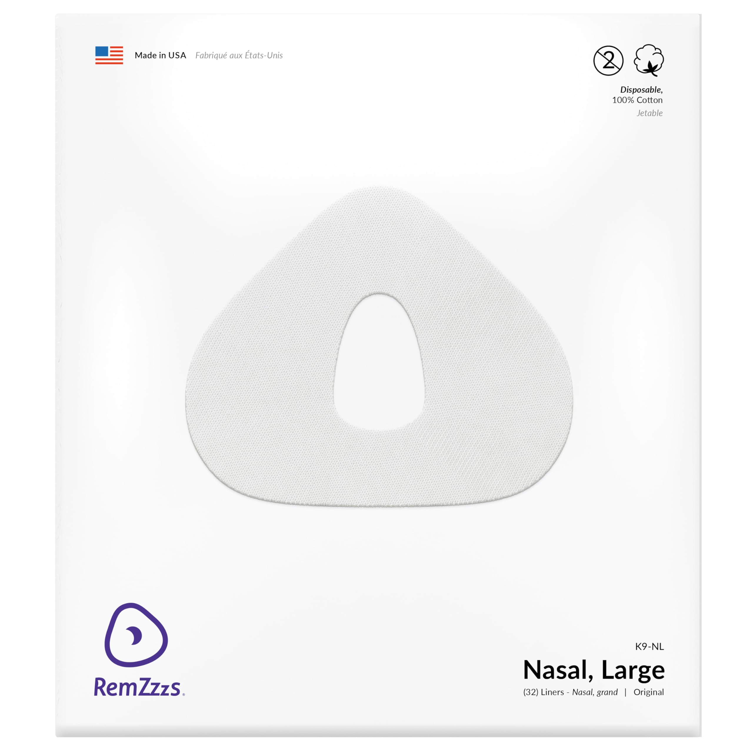 RemZzzs CPAP Mask Liners - for Comfort Gel Blue Nasal - Large