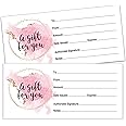 25 Blank Gift Certificates for Small Business, Clients or As Luxury Holiday Vouchers, Massage, Hair & Nail Salon Spa, Restaurants, DIY Coupon Cards for Birthday, Him & Her.