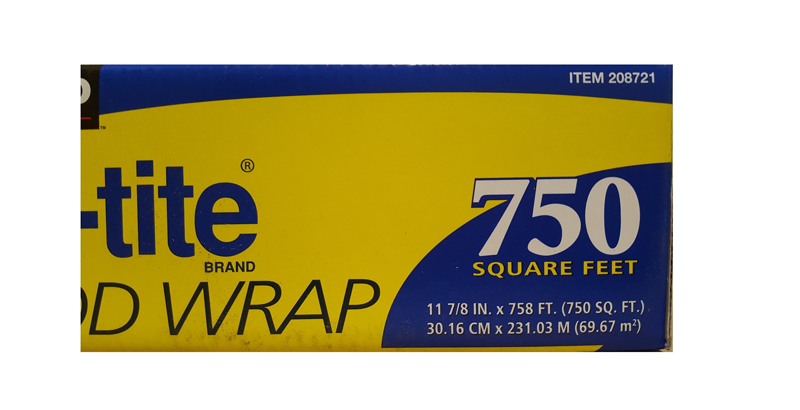 Kirkland Signature Stretch Tite Plastic Food Wrap 11 7/8 Inch X 750 SQ
